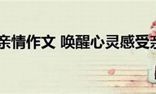 唤醒心灵感受亲情作文800字_唤醒心灵感受亲情作文800字高中